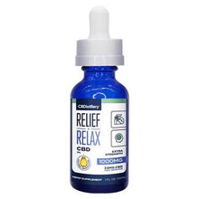 Load image into Gallery viewer, CBDistillery - CBD Tincture - Broad Spectrum Relief+Relax - 500mg-2500mg
