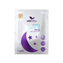Load image into Gallery viewer, Medterra - CBD Tablets - Melatonin Sleep On The Go Packs - 25mg
