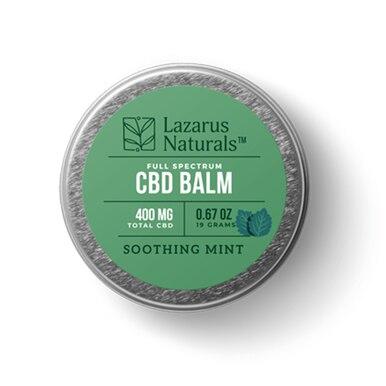 Lazarus Naturals - CBD Topical - Soothing Mint Full Spectrum Balm - 300mg-1200mg