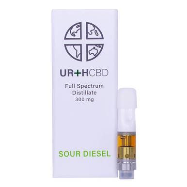 Urth CBD - CBD Cartridge - Sour Diesel Energetic - 300mg
