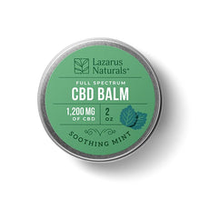 Load image into Gallery viewer, Lazarus Naturals - CBD Topical - Soothing Mint Full Spectrum Balm - 300mg-1200mg
