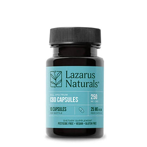 Lazarus Naturals - CBD Capsules - Full Spectrum Liquid Softgels - 25mg