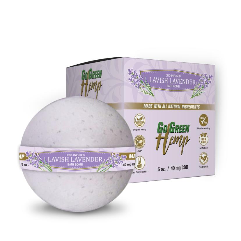 CBD Bath Bomb - Lavish Lavender