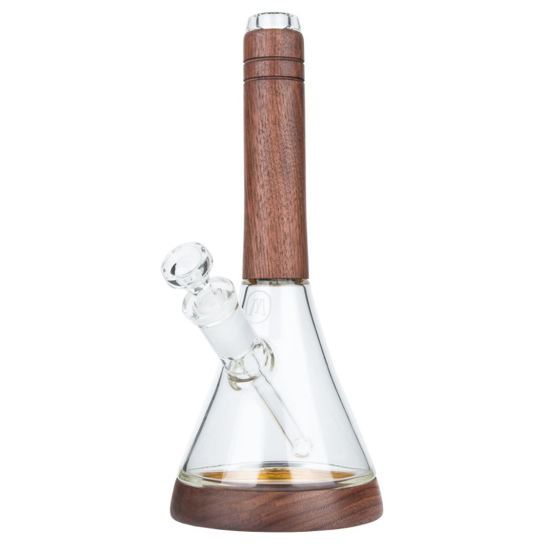 Glass & Walnut Water Pipe